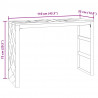 Stolik konsolowy, 110x35x75 cm, lite drewno tekowe