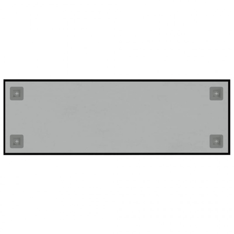 Tablica magnetyczna ścienna Czarna 60x20 cm Szkło hartowane