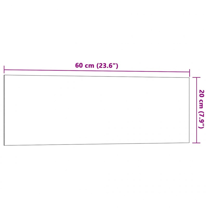 Tablica magnetyczna ścienna Czarna 60x20 cm Szkło hartowane