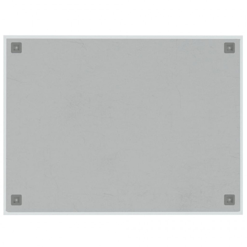 Tablica magnetyczna ścienna biała 80x60 cm szkło hartowane