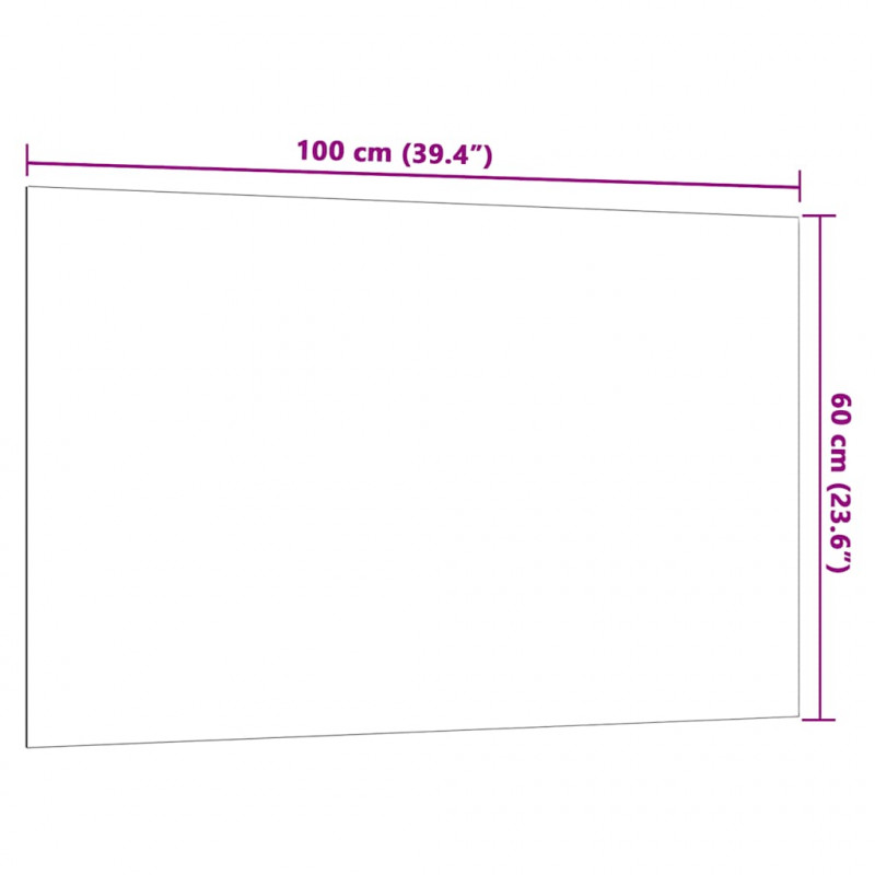 Tablica magnetyczna ścienna biała 100x60 cm szkło hartowane