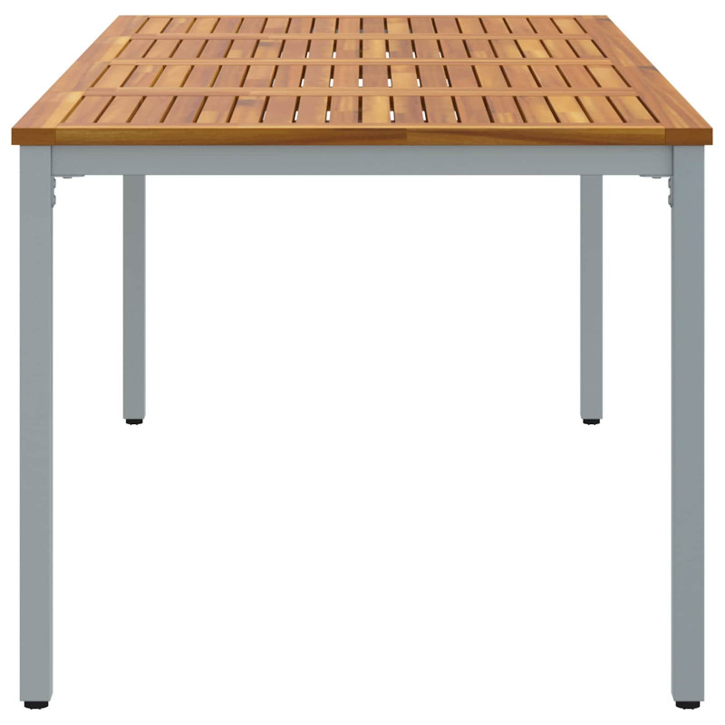 Stół na Zewnątrz Naturalny i szary 200 x 90 x 75 cm