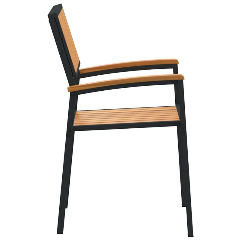Krzesło składane 2 pcs Brązowy 56 x 57 x 87 cm