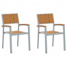 Krzesło składane 2 pcs Brązowy 56 x 57 x 87 cm