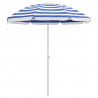 Parasol plażowy Niebieski i biały 161 x 161 x 193 cm Poliester