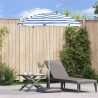 Parasol plażowy Niebieski i biały 206 x 206 x 212 cm