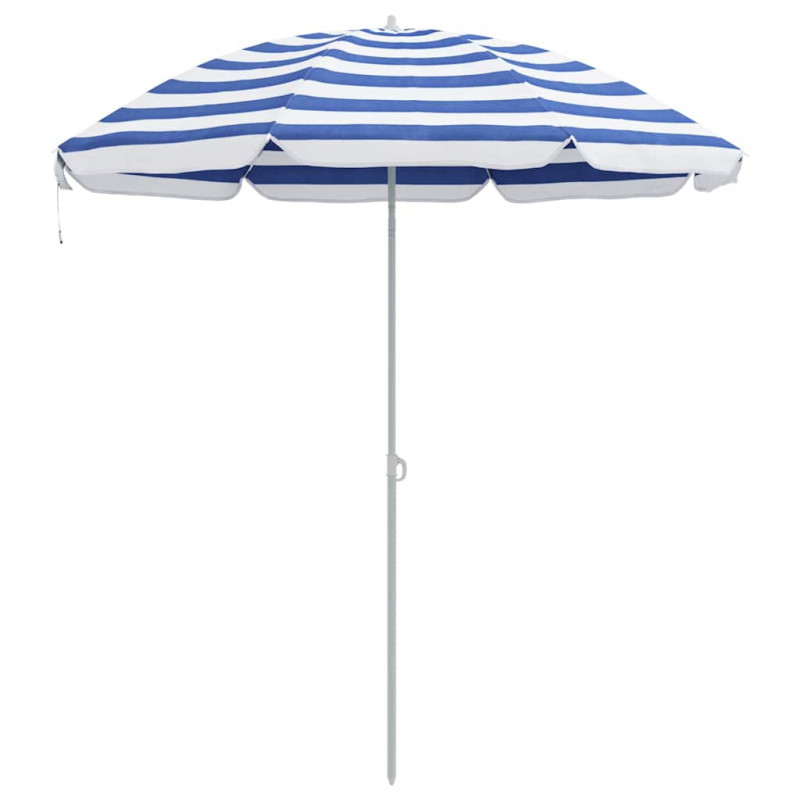 Parasol plażowy Niebieski i biały 206 x 206 x 212 cm