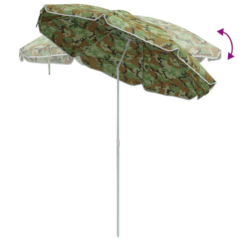 Parasol plażowy Moro 206 x 206 x 212 cm Poliester i Metal
