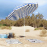 Parasol plażowy Niebieski i biały 263 x 263 x 272 cm