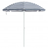 Parasol plażowy Niebieski i biały 263 x 263 x 272 cm