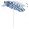Parasol plażowy Niebieski i biały 263 x 263 x 272 cm