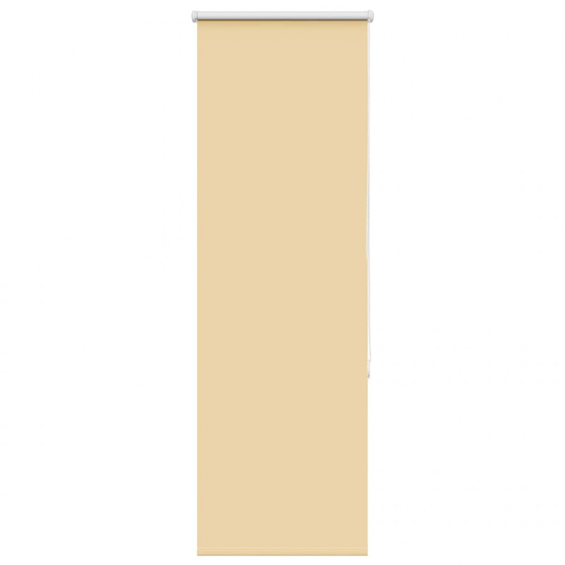 Roleta zaciemniająca beżowa 55x130 cm Szerokość tkaniny 50,7 cm
