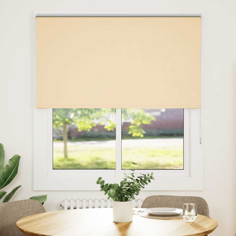 Roleta zaciemniająca beżowa 130x130cm Szerokość tkaniny 126,6cm