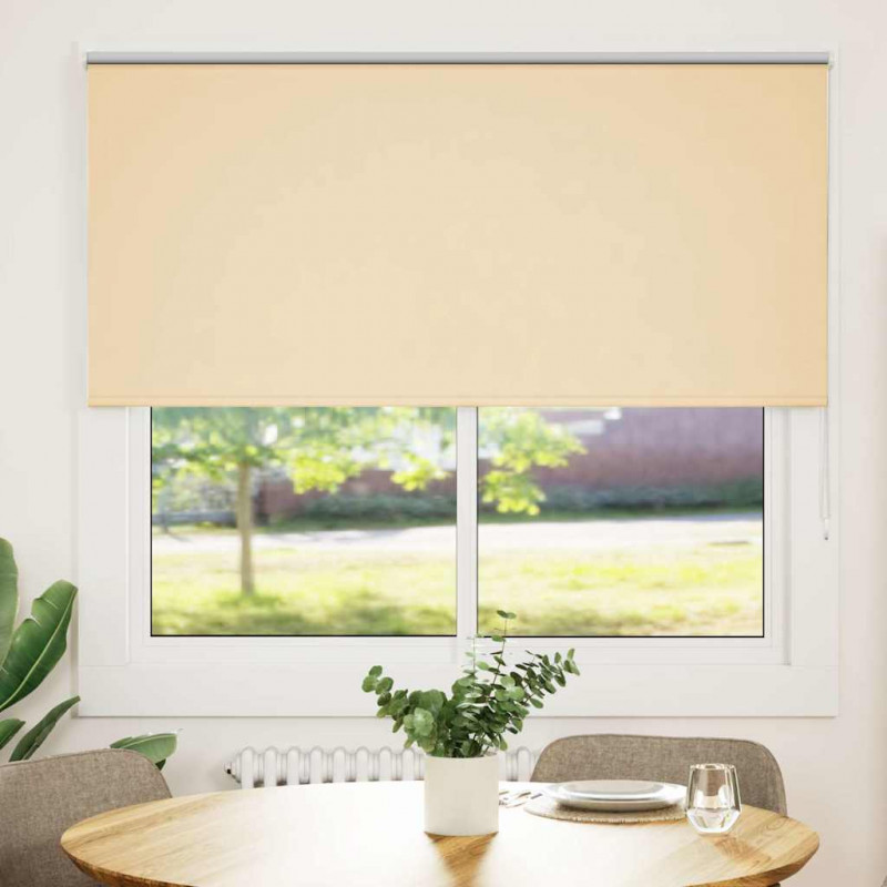 Roleta zaciemniająca beżowa 150x130cm Szerokość tkaniny 146,6cm