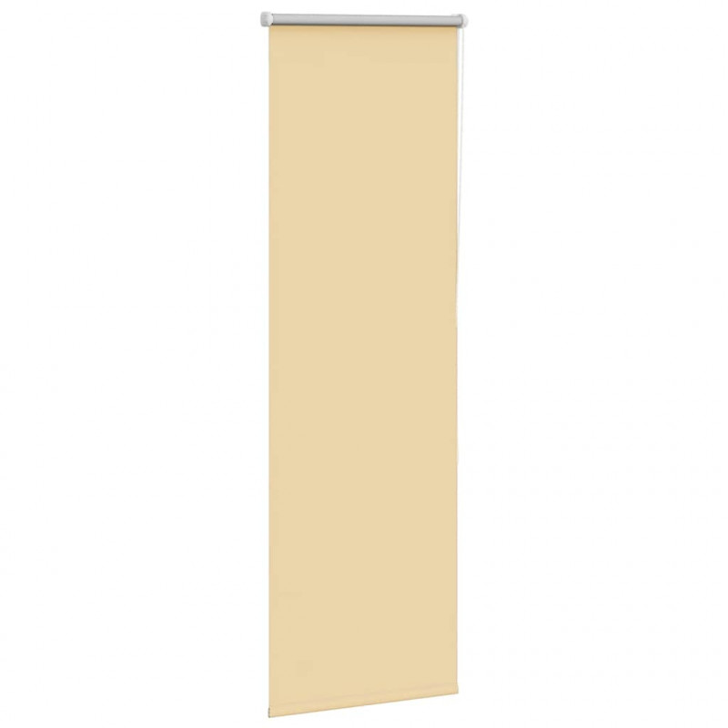 Roleta zaciemniająca beżowa 55x150 cm Szerokość tkaniny 50,7 cm