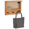 Wieszak ścienny na ubrania SANDNES 45x12x35cm Drewno lite Sosna
