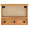 Wieszak ścienny na ubrania SANDNES 45x12x35cm Drewno lite Sosna