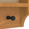 Wieszak ścienny na ubrania SANDNES 45x12x35cm Drewno lite Sosna