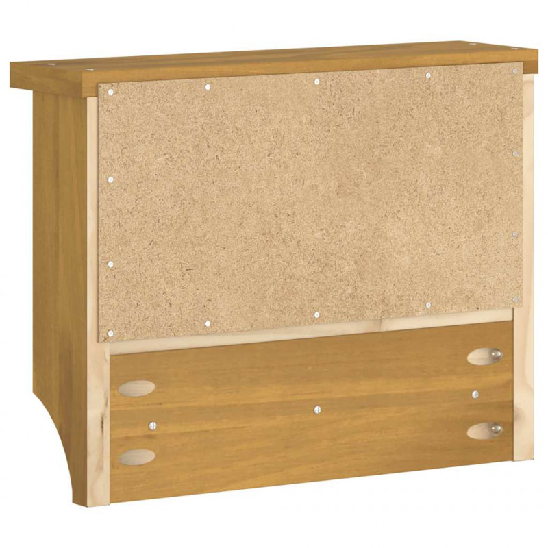 Wieszak ścienny na ubrania SANDNES 45x12x35cm Drewno lite Sosna