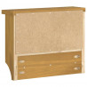 Wieszak ścienny na ubrania SANDNES 45x12x35cm Drewno lite Sosna