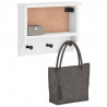 Wieszak ścienny na ubrania SANDNES 45x12x35cm Drewno lite Sosna