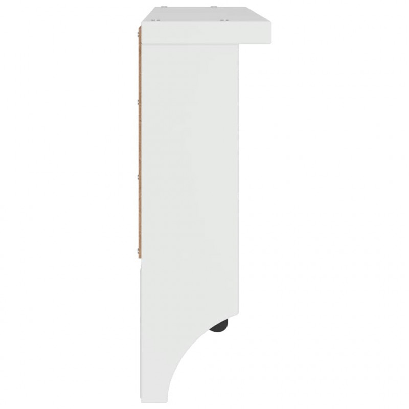 Wieszak ścienny na ubrania SANDNES 45x12x35cm Drewno lite Sosna