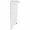 Wieszak ścienny na ubrania SANDNES 45x12x35cm Drewno lite Sosna
