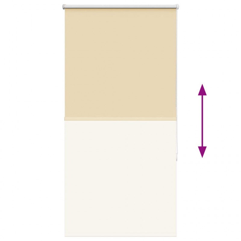 Roleta zaciemniająca beżowa 70x150 cm Szerokość tkaniny 65,7 cm