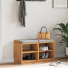 Ławka do przedpokoju "SANDNES" 87x40x50 cm lite drewno sosnowe