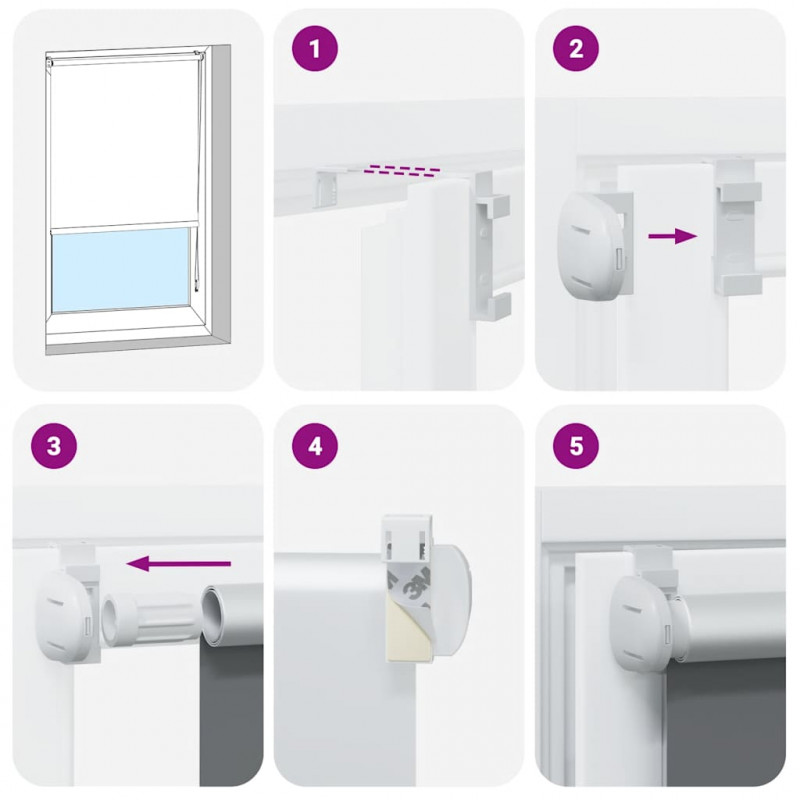 Roleta zaciemniająca beżowa 75x150 cm Szerokość tkaniny 70,7 cm