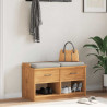 Ławka do przedpokoju "SANDNES" 87x40x50 cm lite drewno sosnowe