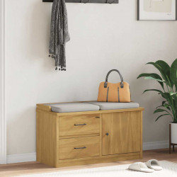 Ławka do przedpokoju "SANDNES" 87x40x50 cm lite drewno sosnowe