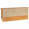 Wieszak ścienny na ubrania SANDNES 87x12x35cm Drewno lite Sosna