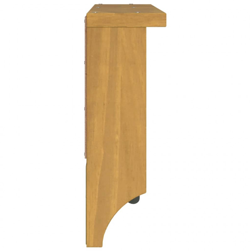 Wieszak ścienny na ubrania SANDNES 87x12x35cm Drewno lite Sosna