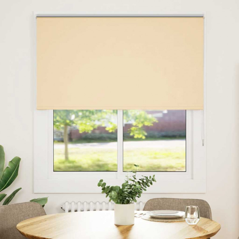 Roleta zaciemniająca beżowa 125x150cm Szerokość tkaniny 121,6cm