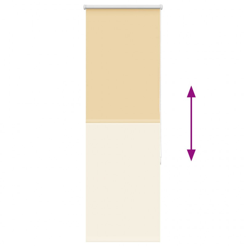 Roleta zaciemniająca beżowa 40x175 cm Szerokość tkaniny 35,7 cm