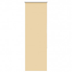 Roleta zaciemniająca beżowa 45x175 cm Szerokość tkaniny 40,7 cm