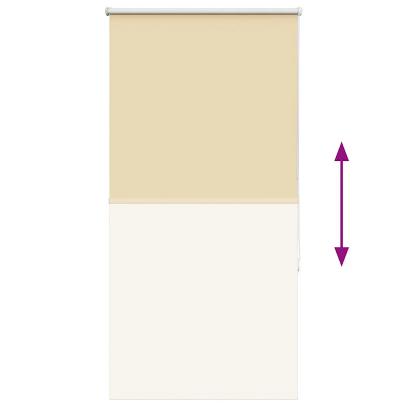 Roleta zaciemniająca beżowa 70x175 cm Szerokość tkaniny 65,7 cm