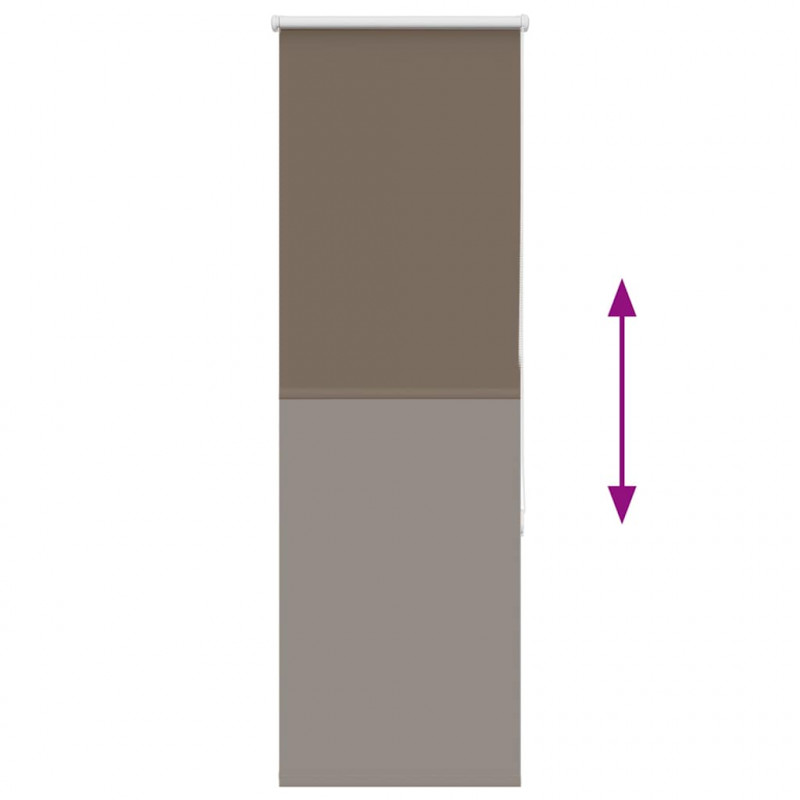 Roleta zaciemniająca kawowa 50x130 cm Szerokość tkaniny