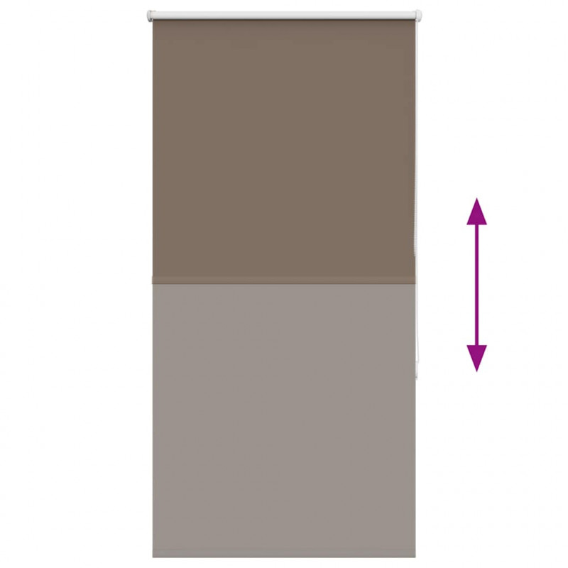 Roleta zaciemniająca kawowa 70x130 cm Szerokość tkaniny