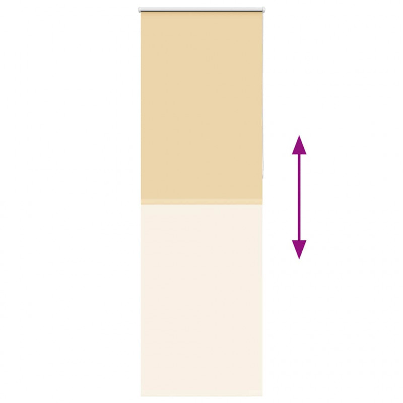 Roleta zaciemniająca beżowa 65x210 cm Szerokość tkaniny 60,7 cm