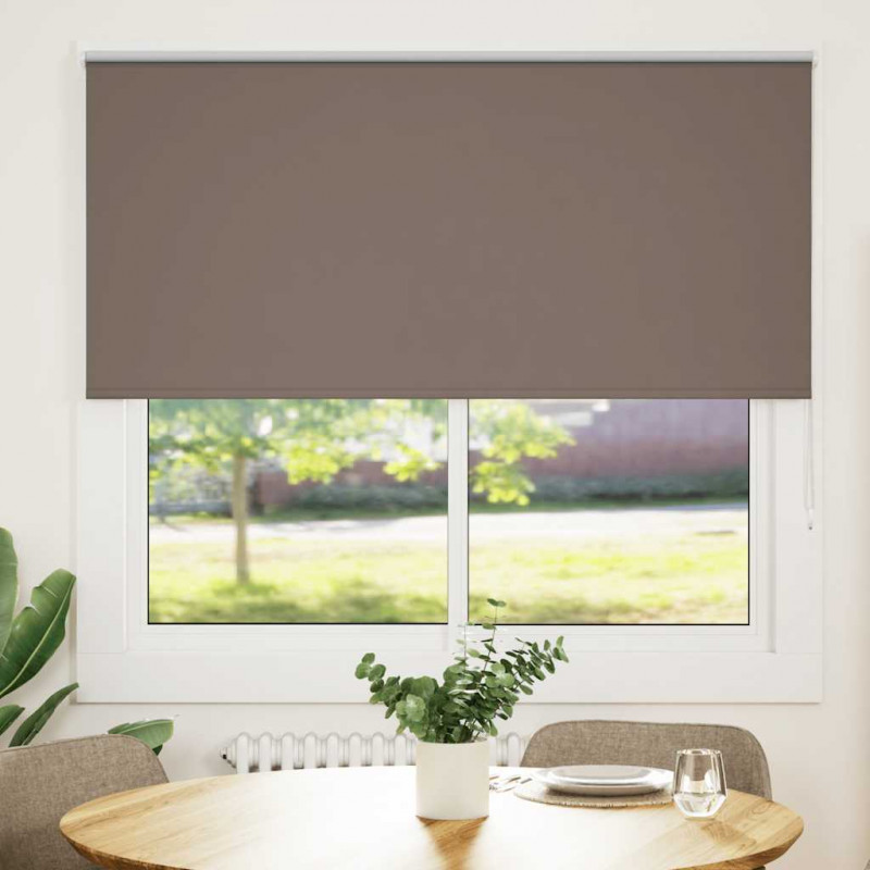 Roleta zaciemniająca Kawowa 160x130 cm Szerokość tkaniny