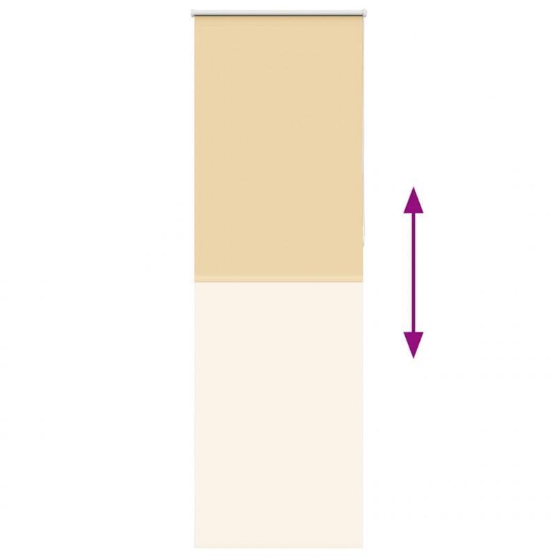 Roleta zaciemniająca beżowa 75x210 cm Szerokość tkaniny 70,7 cm
