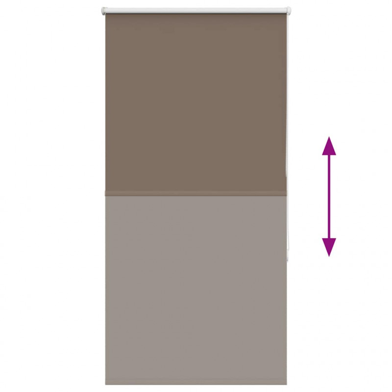 Roleta zaciemniająca kawowa 80x150 cm Szerokość tkaniny