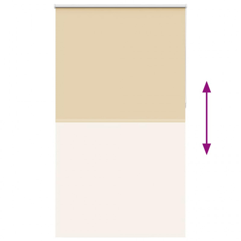 Roleta zaciemniająca beżowa 130x210cm Szerokość tkaniny 126,6cm