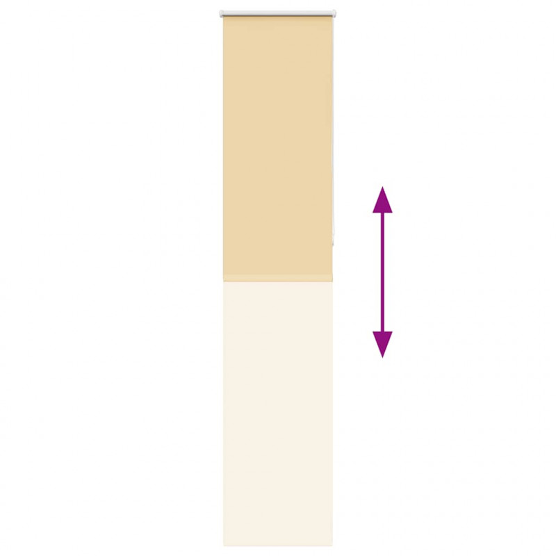 Roleta zaciemniająca beżowa 50x230 cm Szerokość tkaniny 45,7 cm