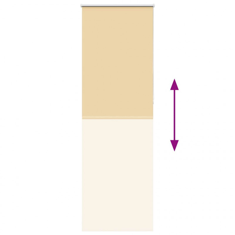 Roleta zaciemniająca beżowa 65x230 cm Szerokość tkaniny 60,7 cm