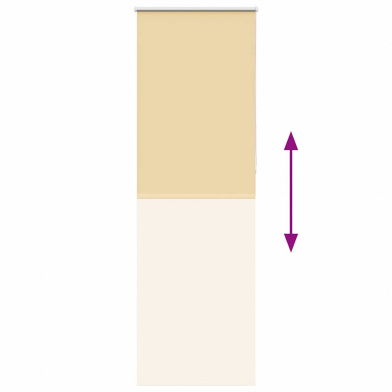Roleta zaciemniająca beżowa 80x230 cm Szerokość tkaniny 75,7 cm