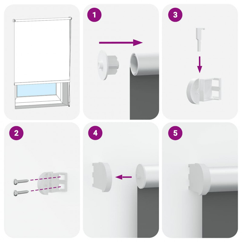 Roleta zaciemniająca kawowa 120x175 cm Szerokość tkaniny