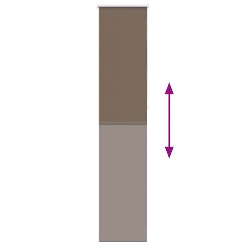 Roleta zaciemniająca kawowa 40x210 cm Szerokość tkaniny